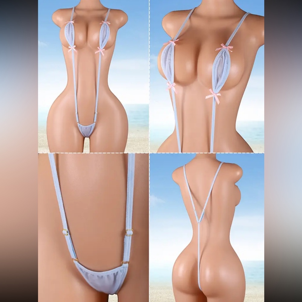Elegant Blue Women's Intimate Set